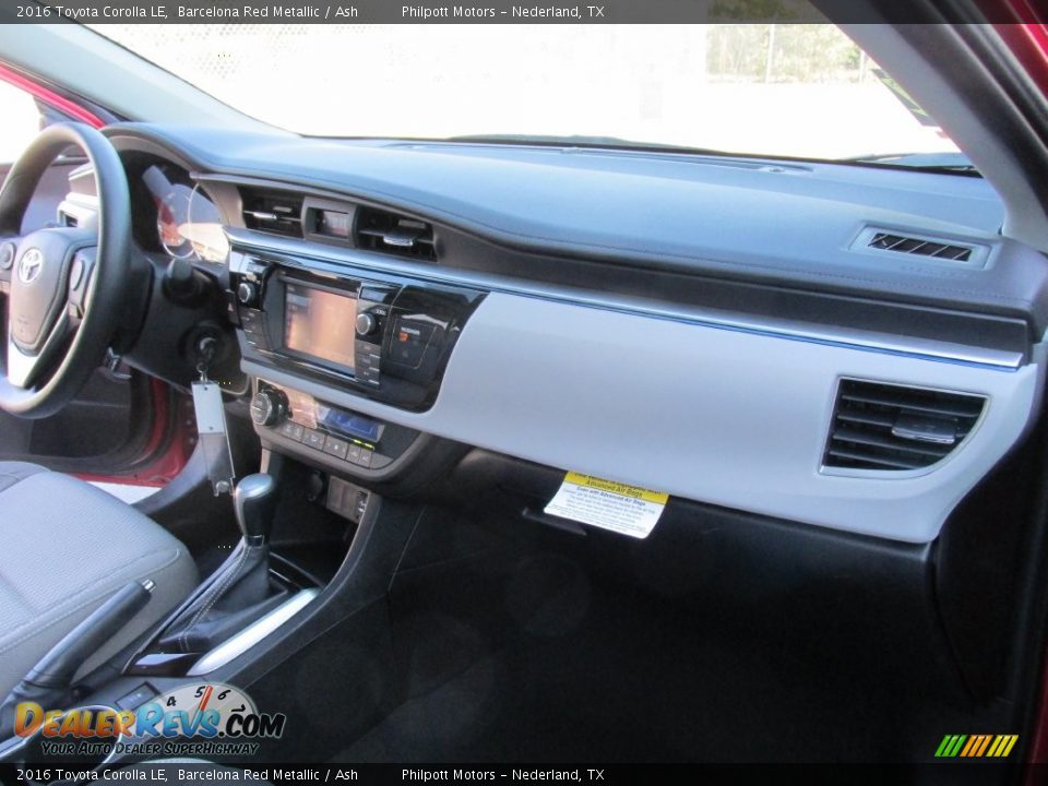 2016 Toyota Corolla LE Barcelona Red Metallic / Ash Photo #16