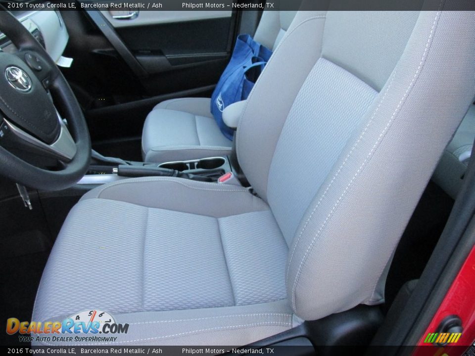 2016 Toyota Corolla LE Barcelona Red Metallic / Ash Photo #21
