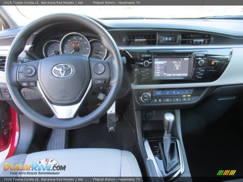 2016 Toyota Corolla LE Barcelona Red Metallic / Ash Photo #23