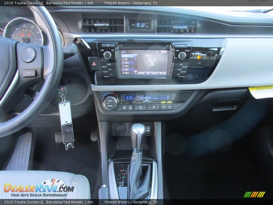 2016 Toyota Corolla LE Barcelona Red Metallic / Ash Photo #24