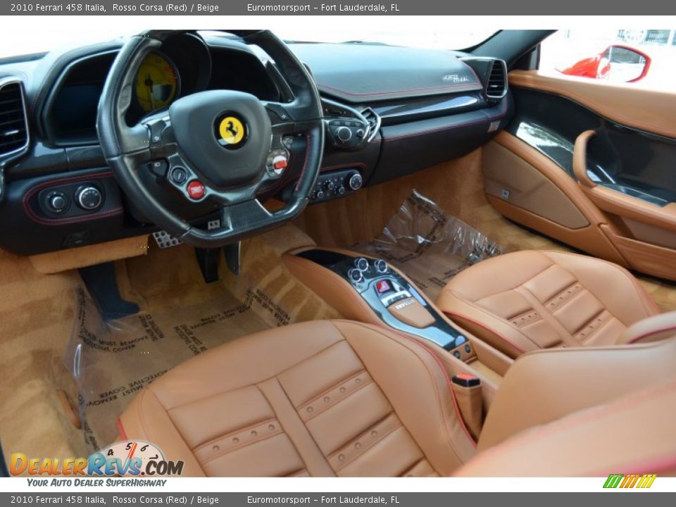 Beige Interior - 2010 Ferrari 458 Italia Photo #42