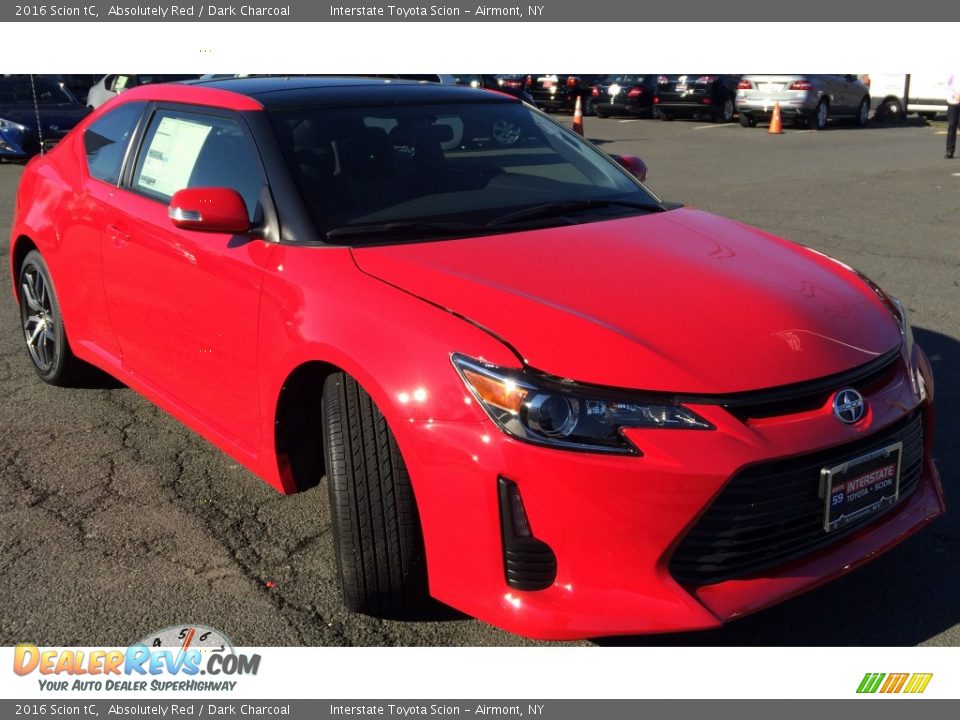2016 Scion tC Absolutely Red / Dark Charcoal Photo #1
