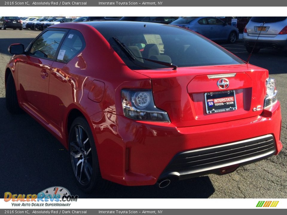 2016 Scion tC Absolutely Red / Dark Charcoal Photo #2