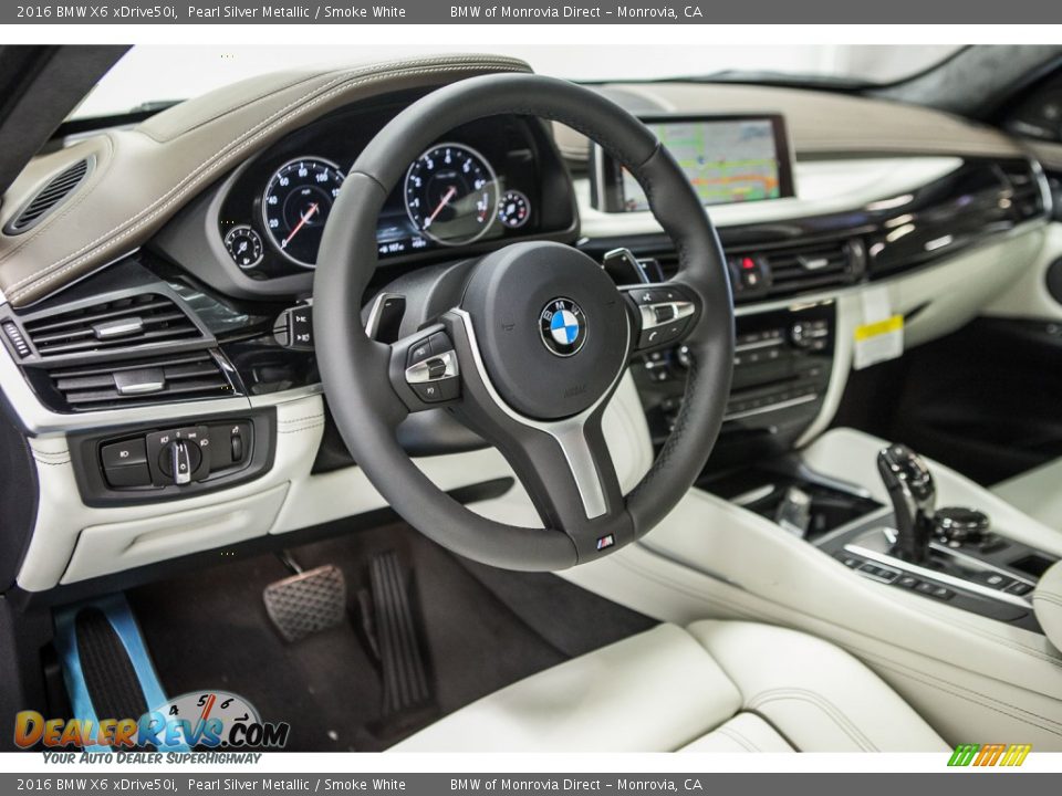 Smoke White Interior - 2016 BMW X6 xDrive50i Photo #6