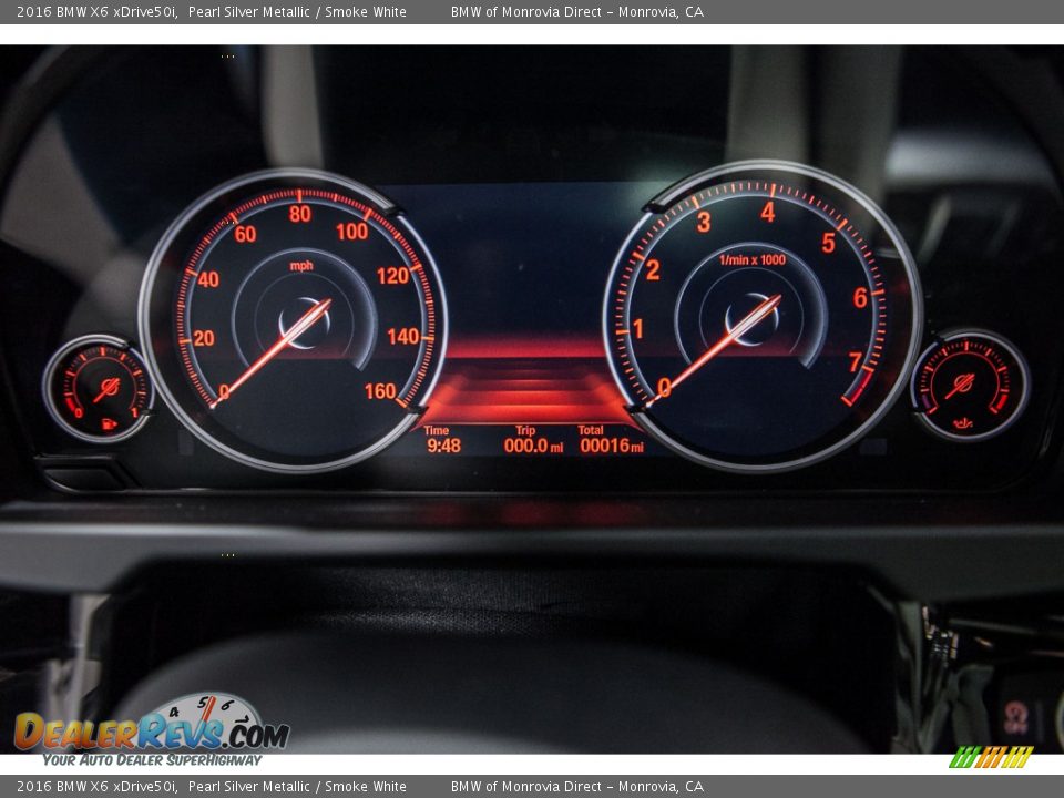 2016 BMW X6 xDrive50i Gauges Photo #8