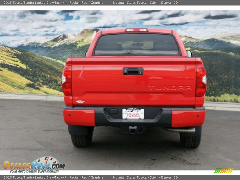 2016 Toyota Tundra Limited CrewMax 4x4 Radiant Red / Graphite Photo #4