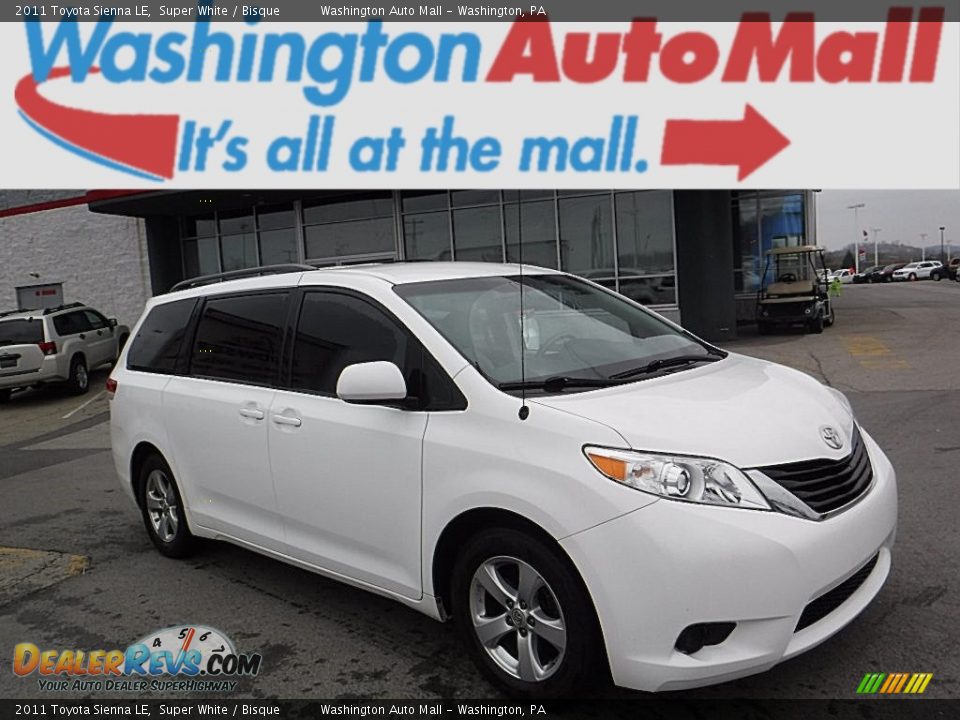 2011 Toyota Sienna LE Super White / Bisque Photo #1