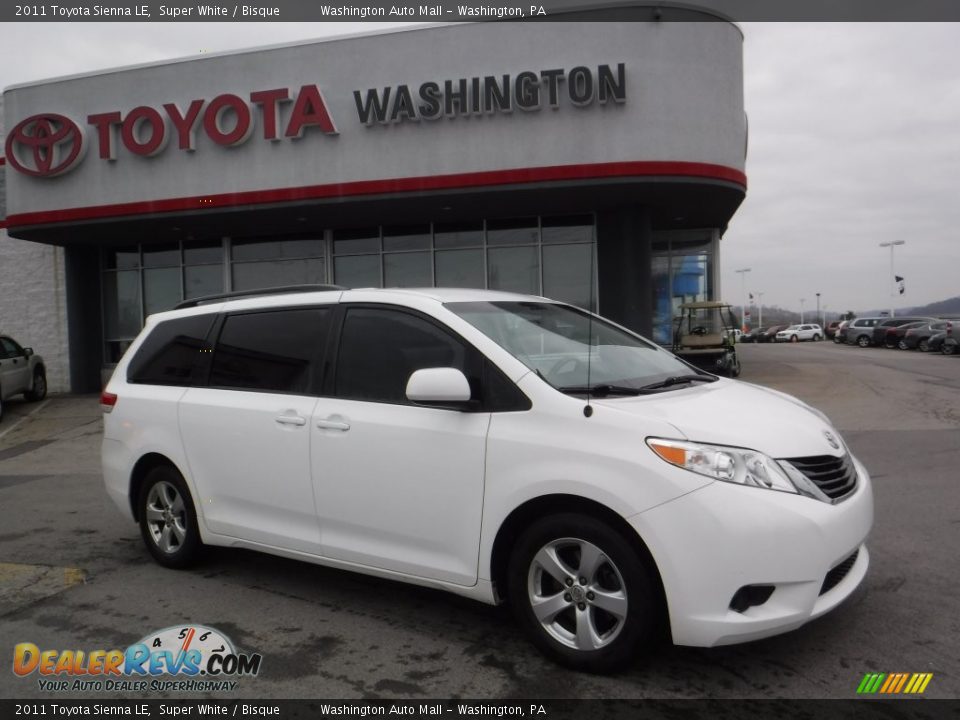 2011 Toyota Sienna LE Super White / Bisque Photo #2