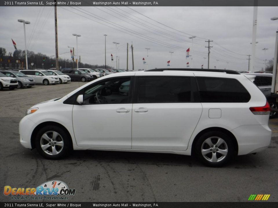 2011 Toyota Sienna LE Super White / Bisque Photo #6