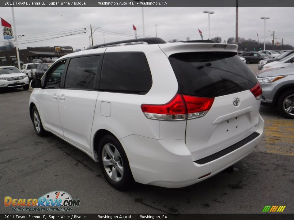 2011 Toyota Sienna LE Super White / Bisque Photo #7