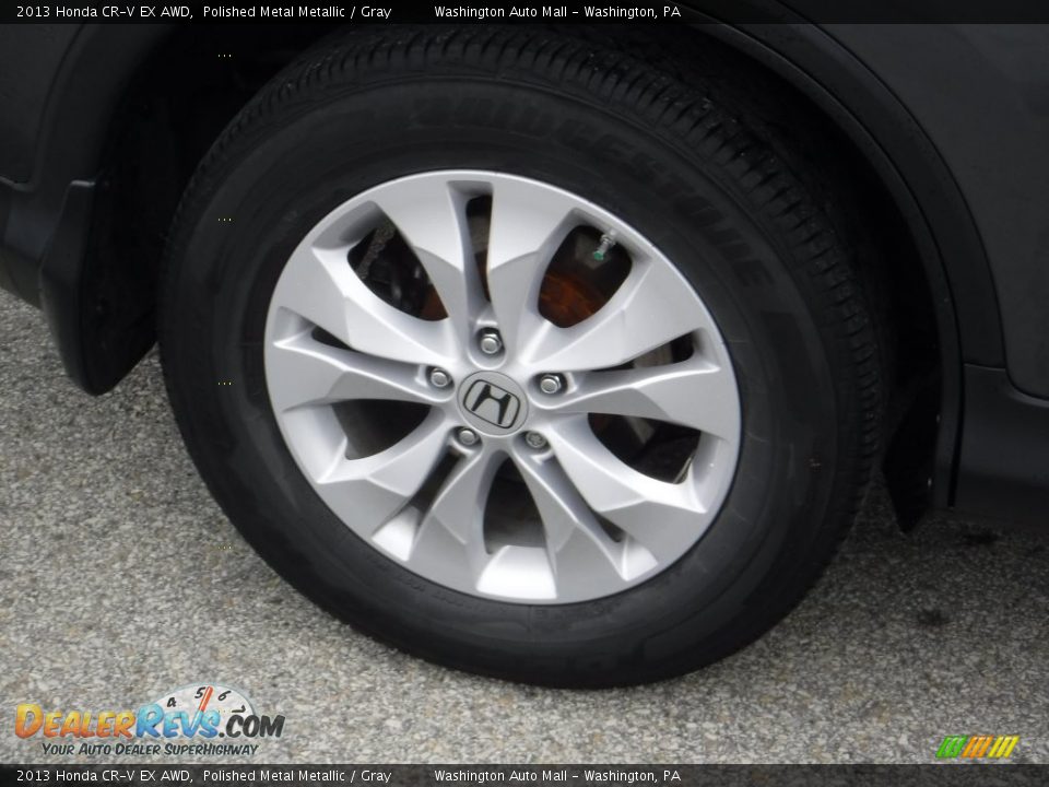 2013 Honda CR-V EX AWD Polished Metal Metallic / Gray Photo #3