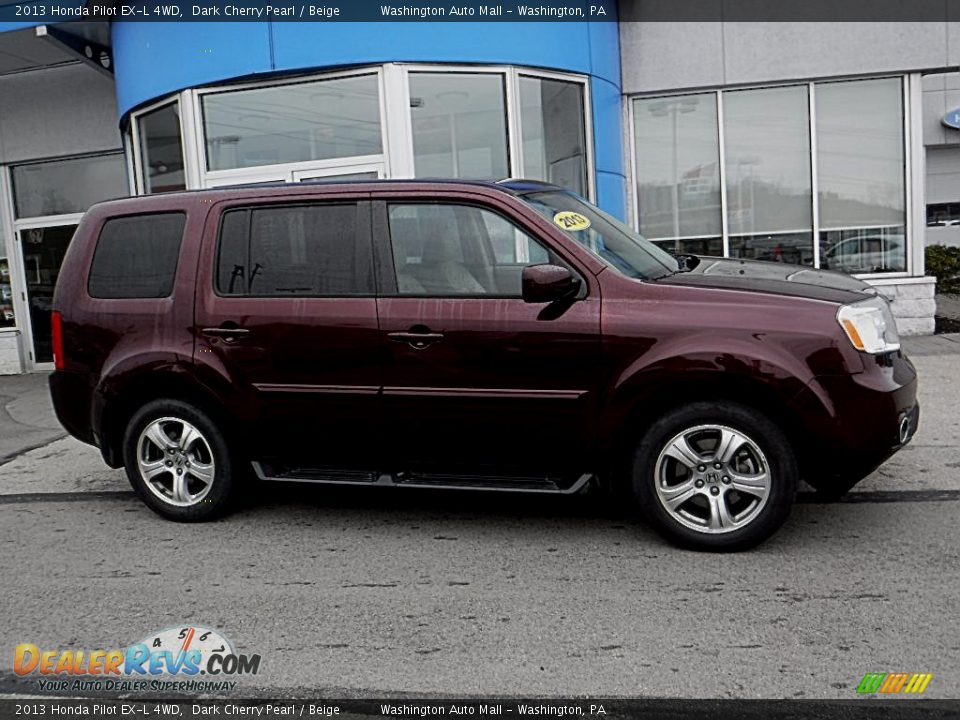 2013 Honda Pilot EX-L 4WD Dark Cherry Pearl / Beige Photo #2