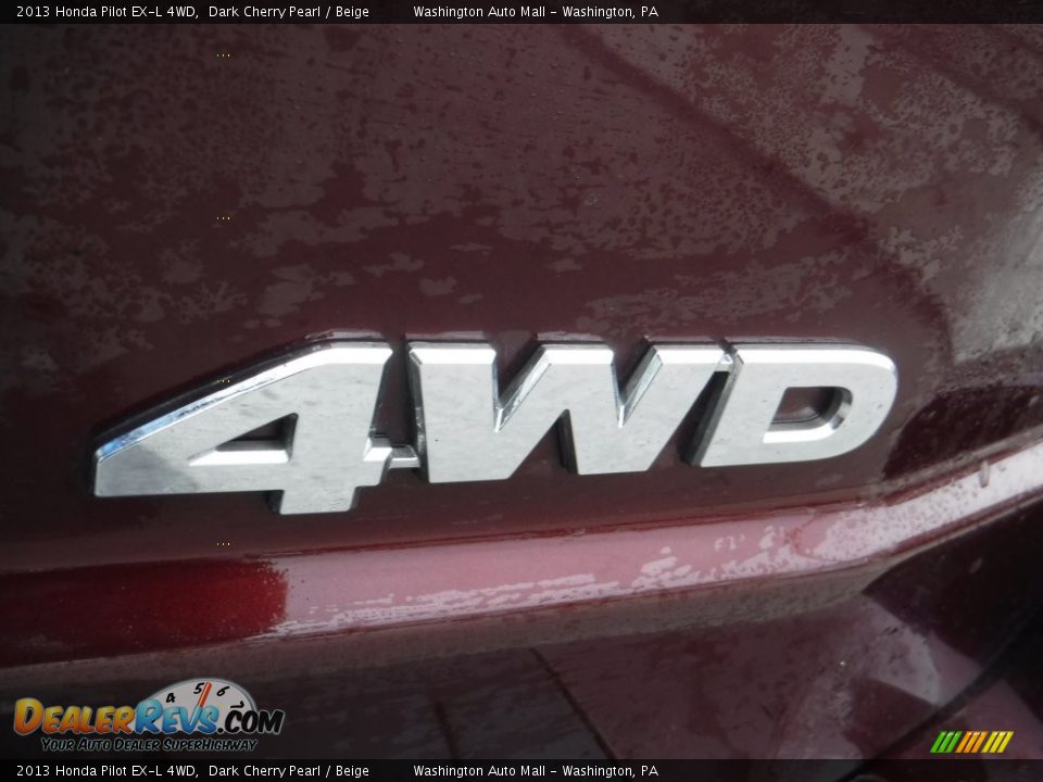 2013 Honda Pilot EX-L 4WD Dark Cherry Pearl / Beige Photo #7
