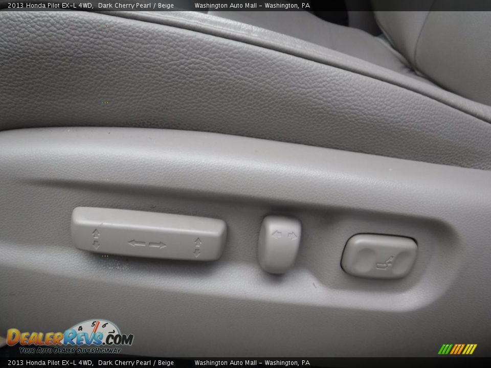 2013 Honda Pilot EX-L 4WD Dark Cherry Pearl / Beige Photo #12