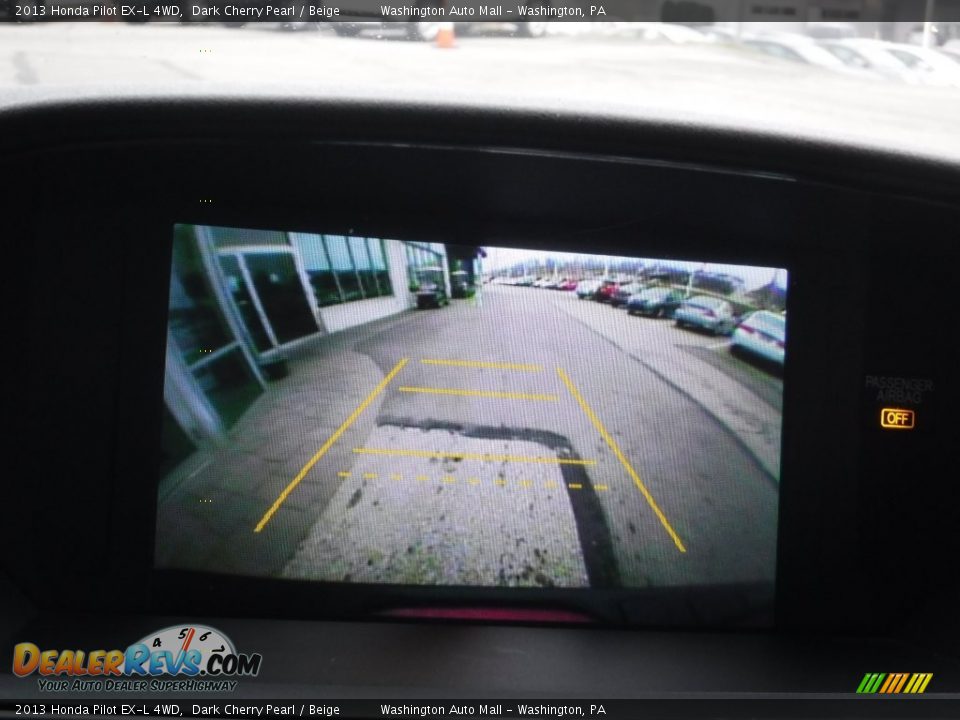 2013 Honda Pilot EX-L 4WD Dark Cherry Pearl / Beige Photo #14