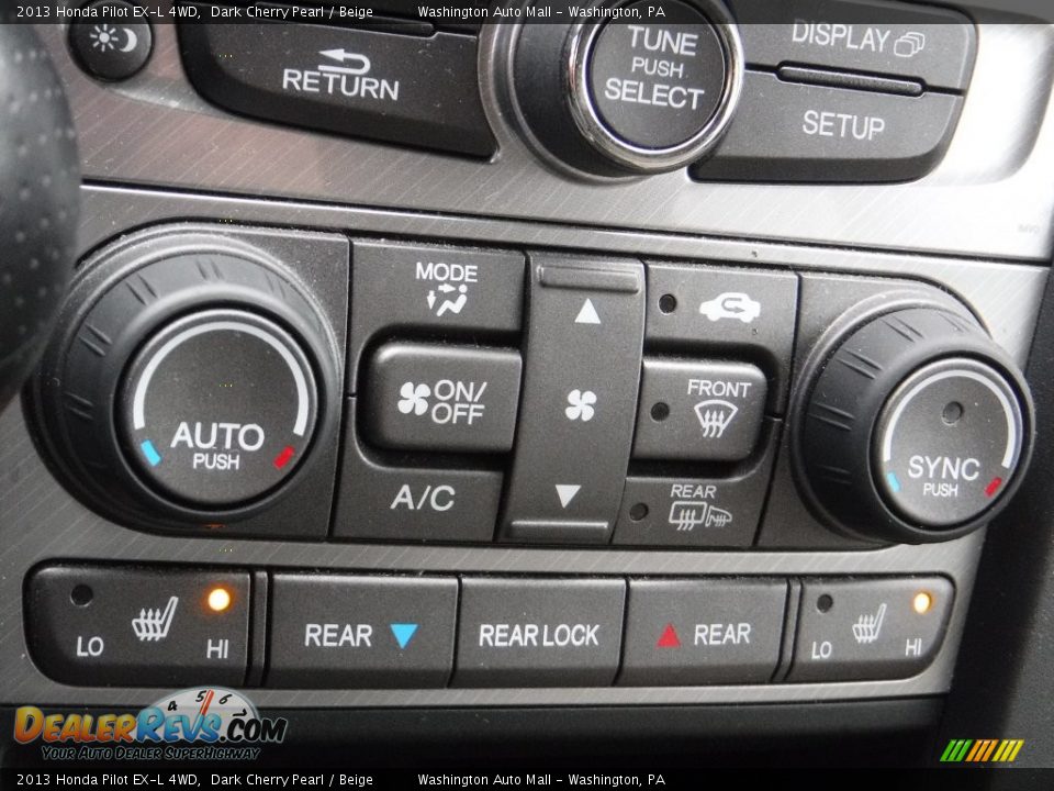 2013 Honda Pilot EX-L 4WD Dark Cherry Pearl / Beige Photo #15