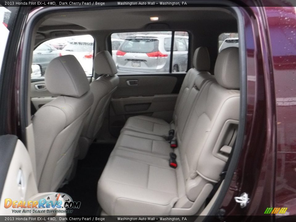 2013 Honda Pilot EX-L 4WD Dark Cherry Pearl / Beige Photo #19