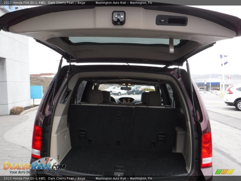 2013 Honda Pilot EX-L 4WD Dark Cherry Pearl / Beige Photo #21