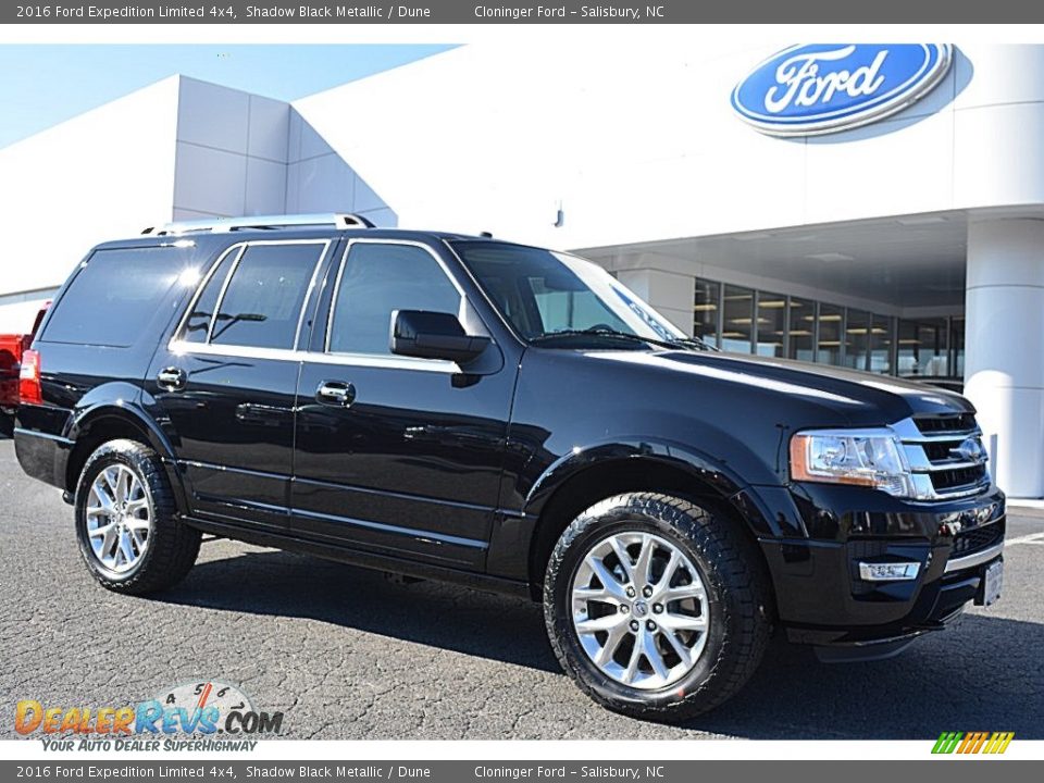 2016 Ford Expedition Limited 4x4 Shadow Black Metallic / Dune Photo #1