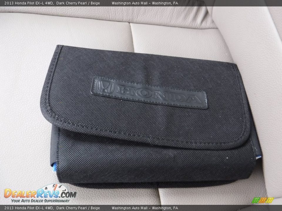 2013 Honda Pilot EX-L 4WD Dark Cherry Pearl / Beige Photo #22