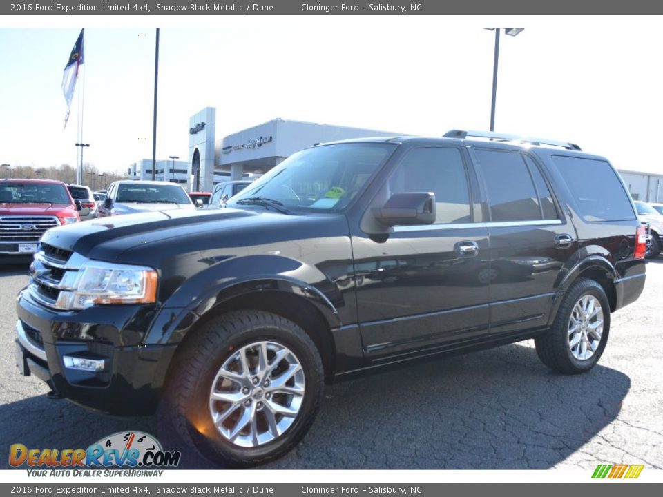 2016 Ford Expedition Limited 4x4 Shadow Black Metallic / Dune Photo #3