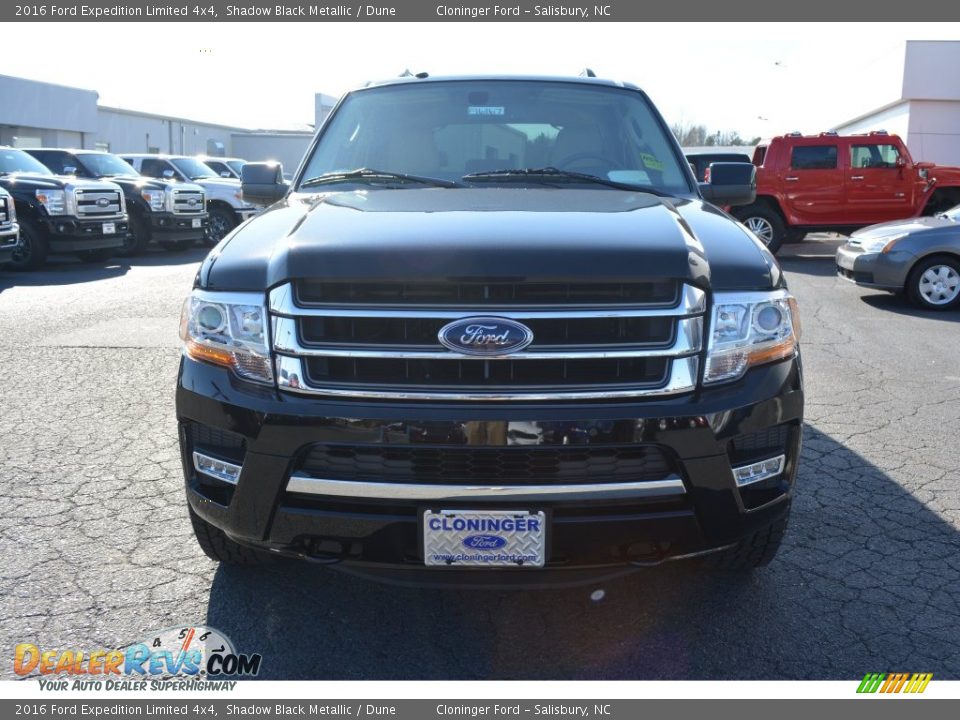 2016 Ford Expedition Limited 4x4 Shadow Black Metallic / Dune Photo #4