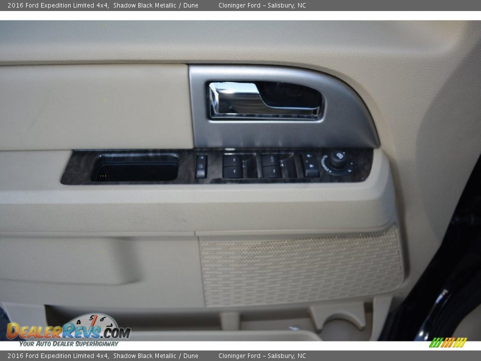 2016 Ford Expedition Limited 4x4 Shadow Black Metallic / Dune Photo #7