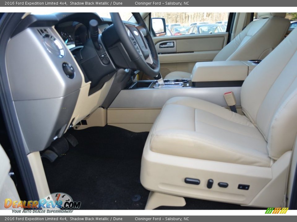 2016 Ford Expedition Limited 4x4 Shadow Black Metallic / Dune Photo #8