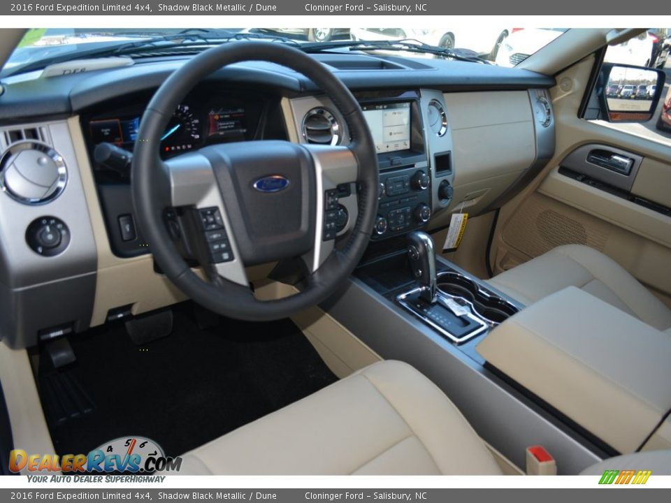 2016 Ford Expedition Limited 4x4 Shadow Black Metallic / Dune Photo #9