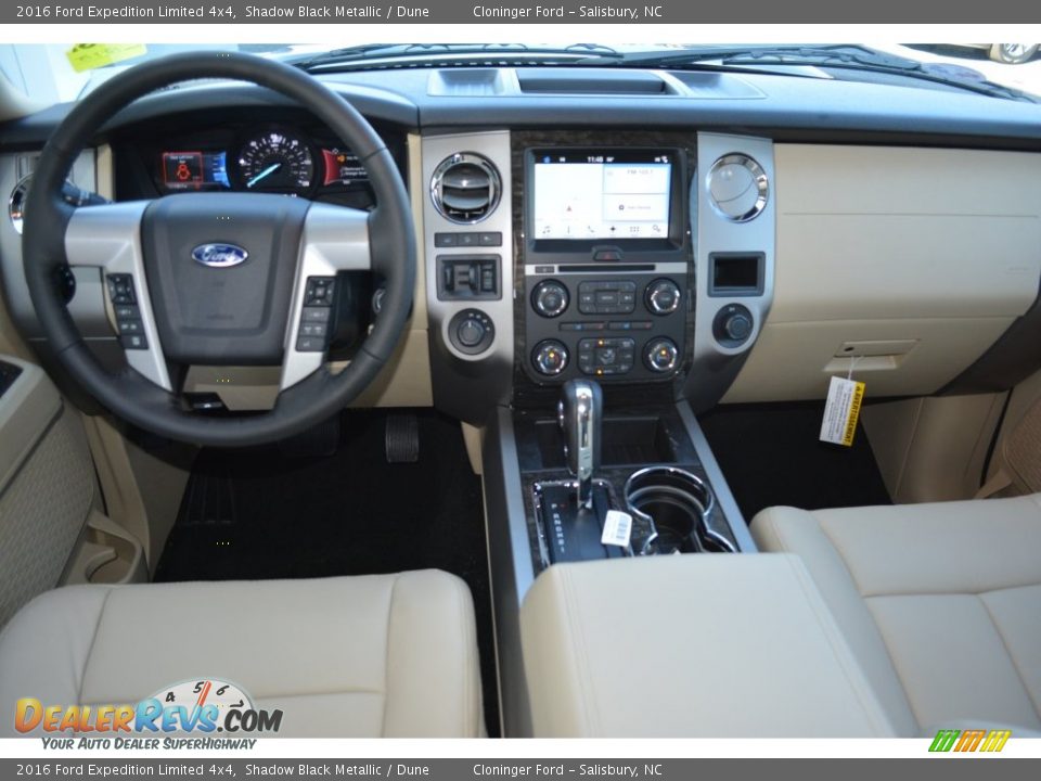2016 Ford Expedition Limited 4x4 Shadow Black Metallic / Dune Photo #10