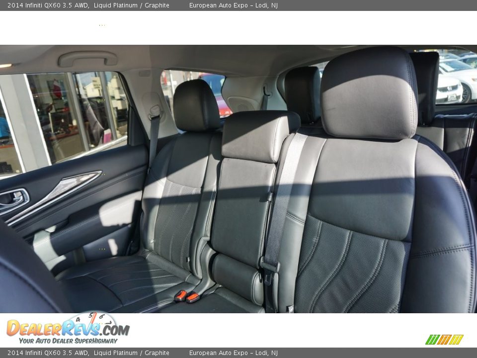 2014 Infiniti QX60 3.5 AWD Liquid Platinum / Graphite Photo #21