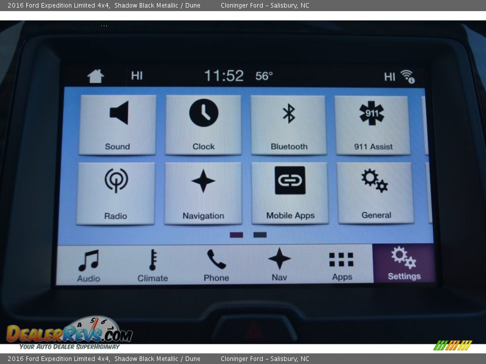 2016 Ford Expedition Limited 4x4 Shadow Black Metallic / Dune Photo #19