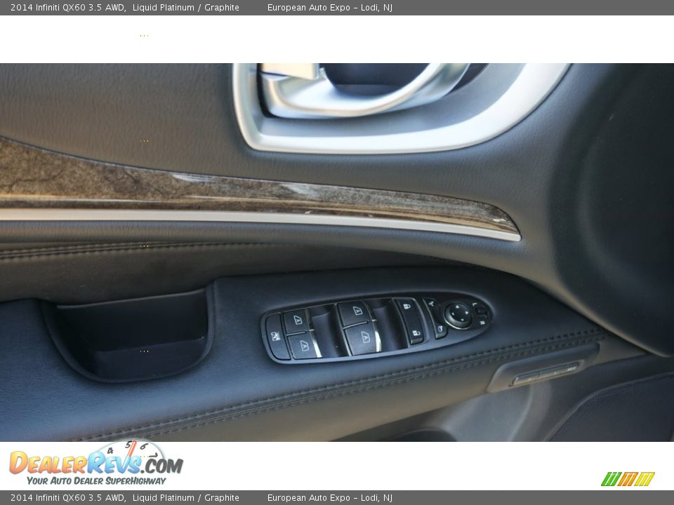 2014 Infiniti QX60 3.5 AWD Liquid Platinum / Graphite Photo #25