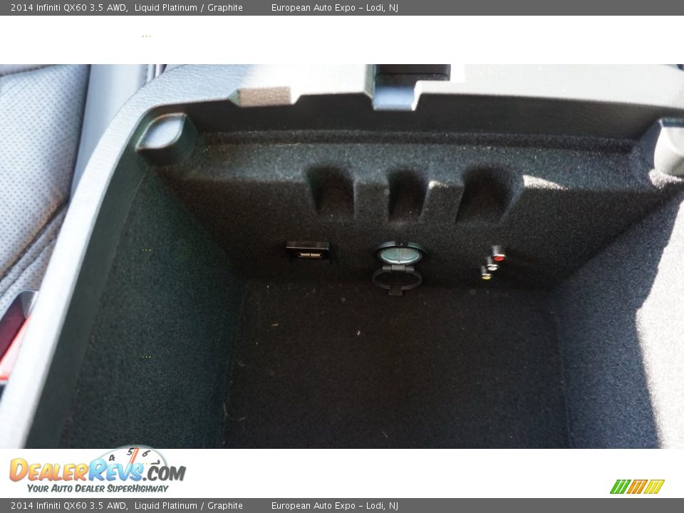 2014 Infiniti QX60 3.5 AWD Liquid Platinum / Graphite Photo #27