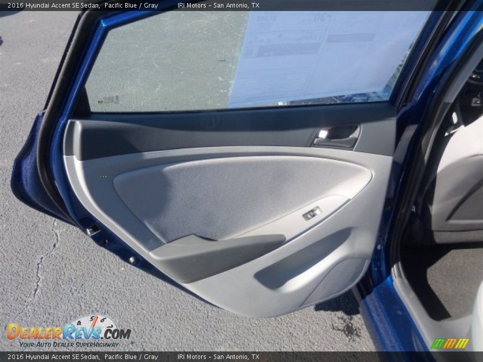 2016 Hyundai Accent SE Sedan Pacific Blue / Gray Photo #20