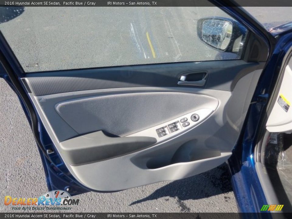2016 Hyundai Accent SE Sedan Pacific Blue / Gray Photo #21