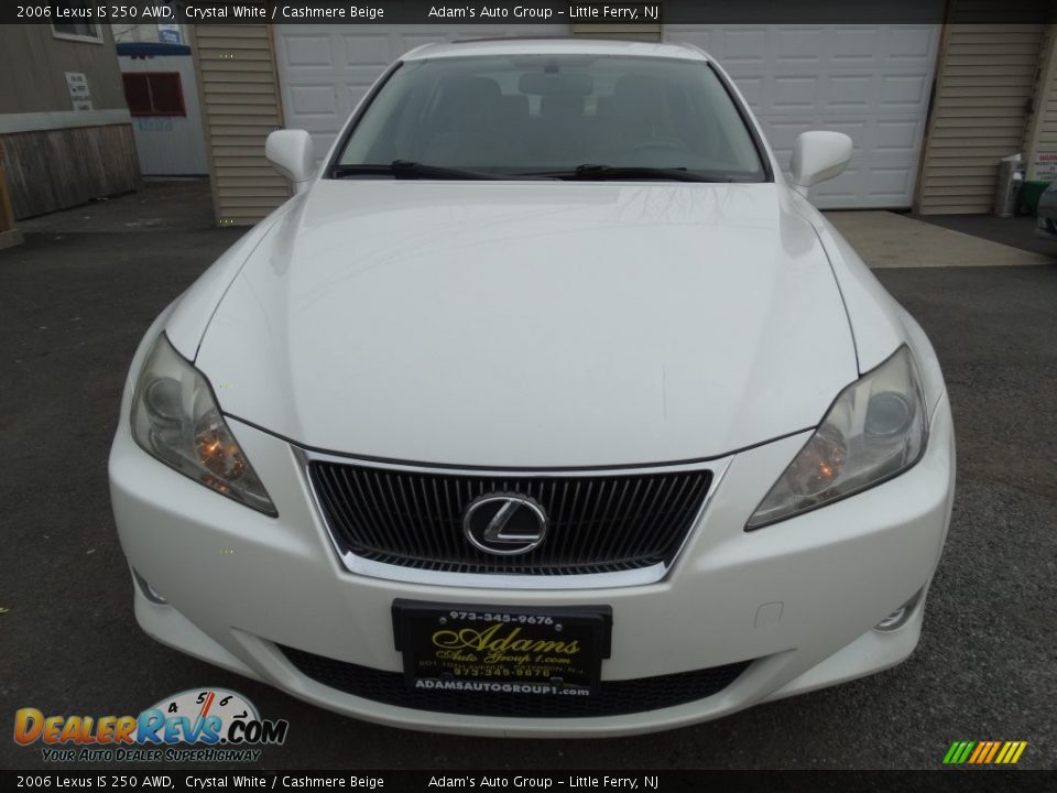 2006 Lexus IS 250 AWD Crystal White / Cashmere Beige Photo #2