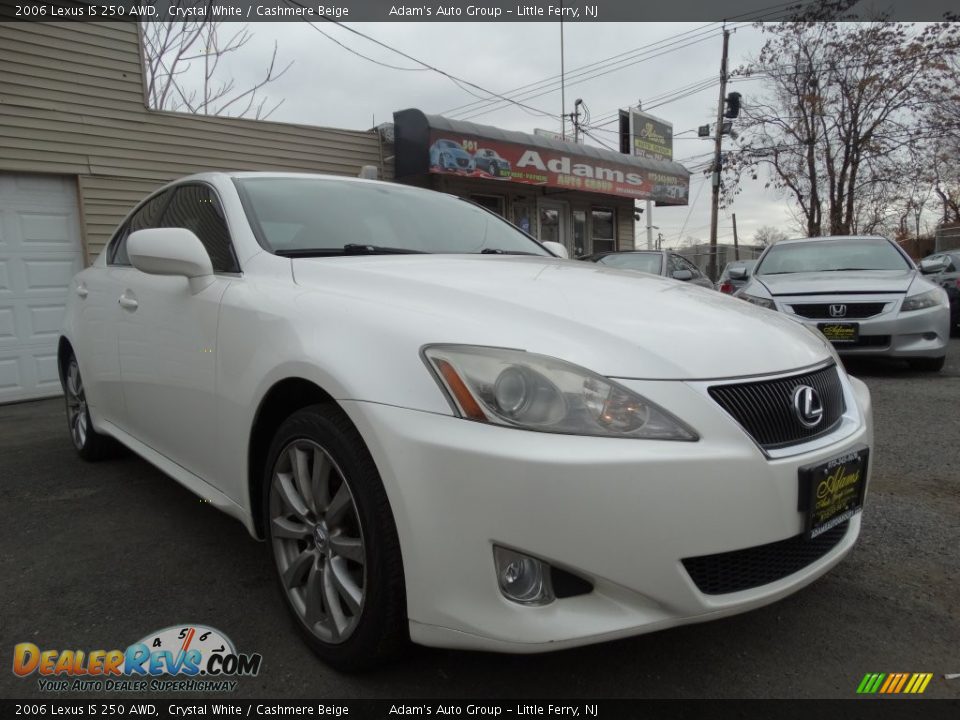 2006 Lexus IS 250 AWD Crystal White / Cashmere Beige Photo #3
