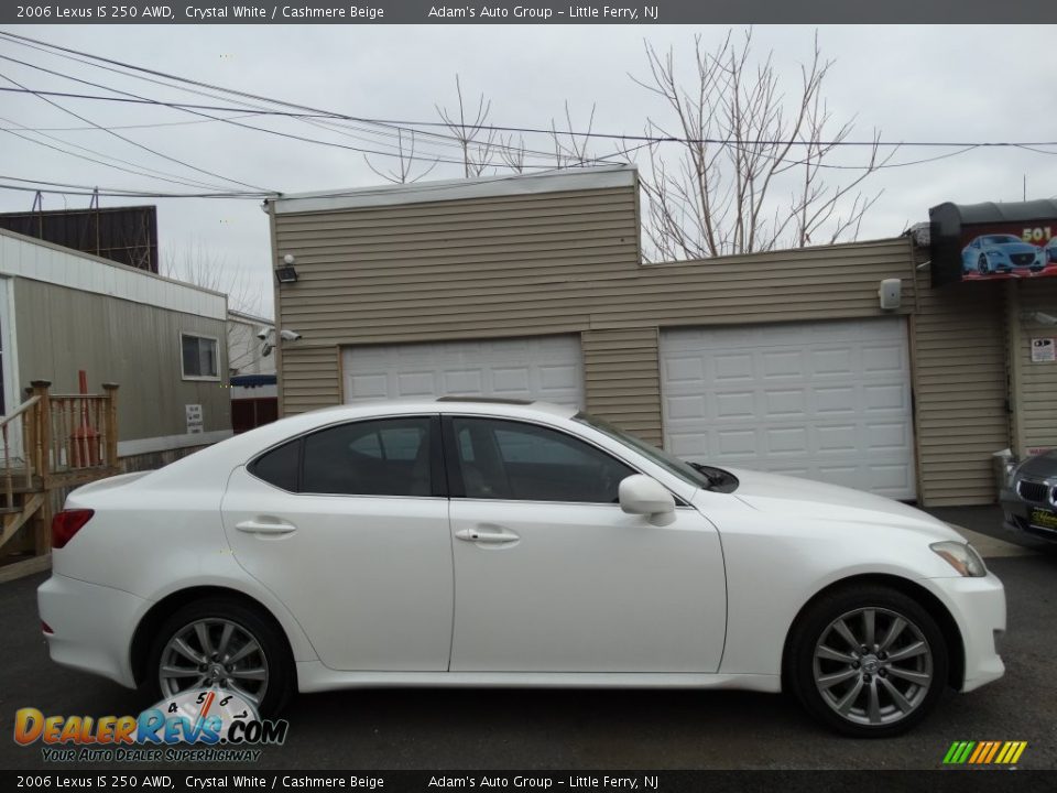 2006 Lexus IS 250 AWD Crystal White / Cashmere Beige Photo #4