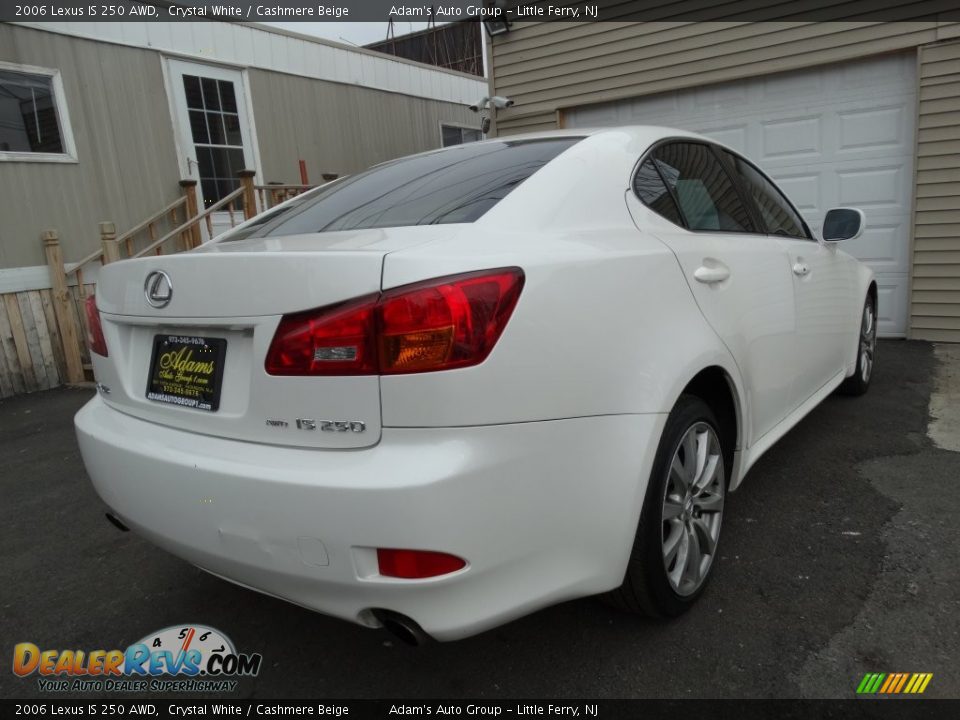2006 Lexus IS 250 AWD Crystal White / Cashmere Beige Photo #5