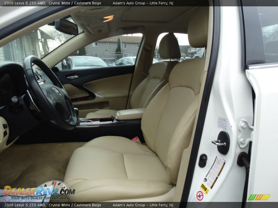 2006 Lexus IS 250 AWD Crystal White / Cashmere Beige Photo #8