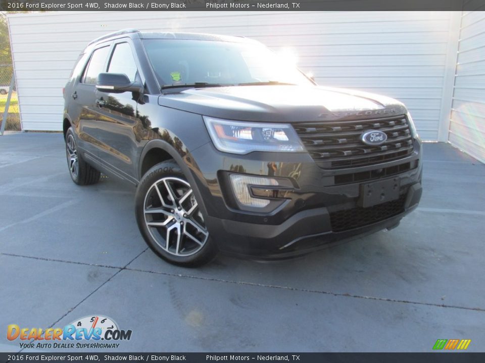 2016 Ford Explorer Sport 4WD Shadow Black / Ebony Black Photo #2