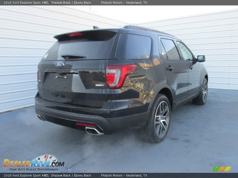 2016 Ford Explorer Sport 4WD Shadow Black / Ebony Black Photo #4