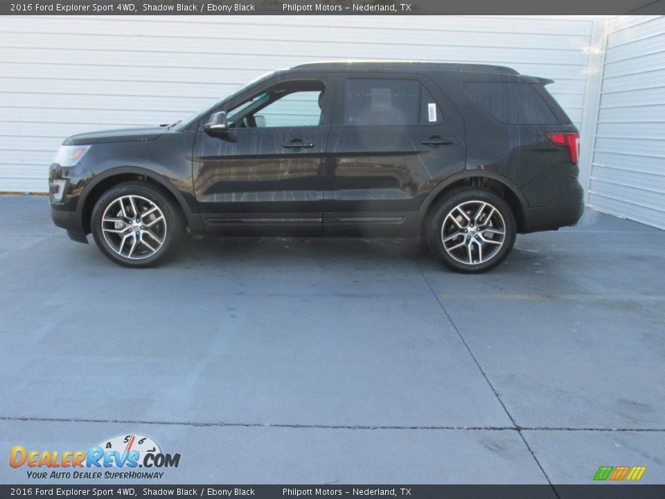 2016 Ford Explorer Sport 4WD Shadow Black / Ebony Black Photo #6