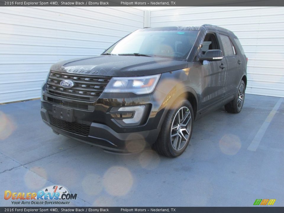 2016 Ford Explorer Sport 4WD Shadow Black / Ebony Black Photo #7