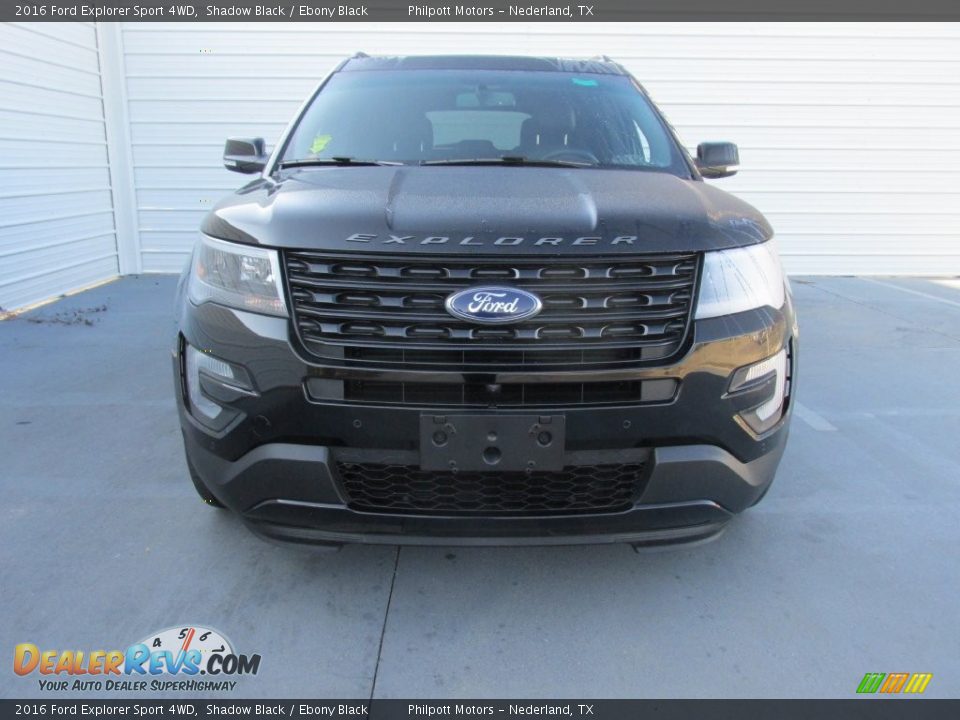2016 Ford Explorer Sport 4WD Shadow Black / Ebony Black Photo #8