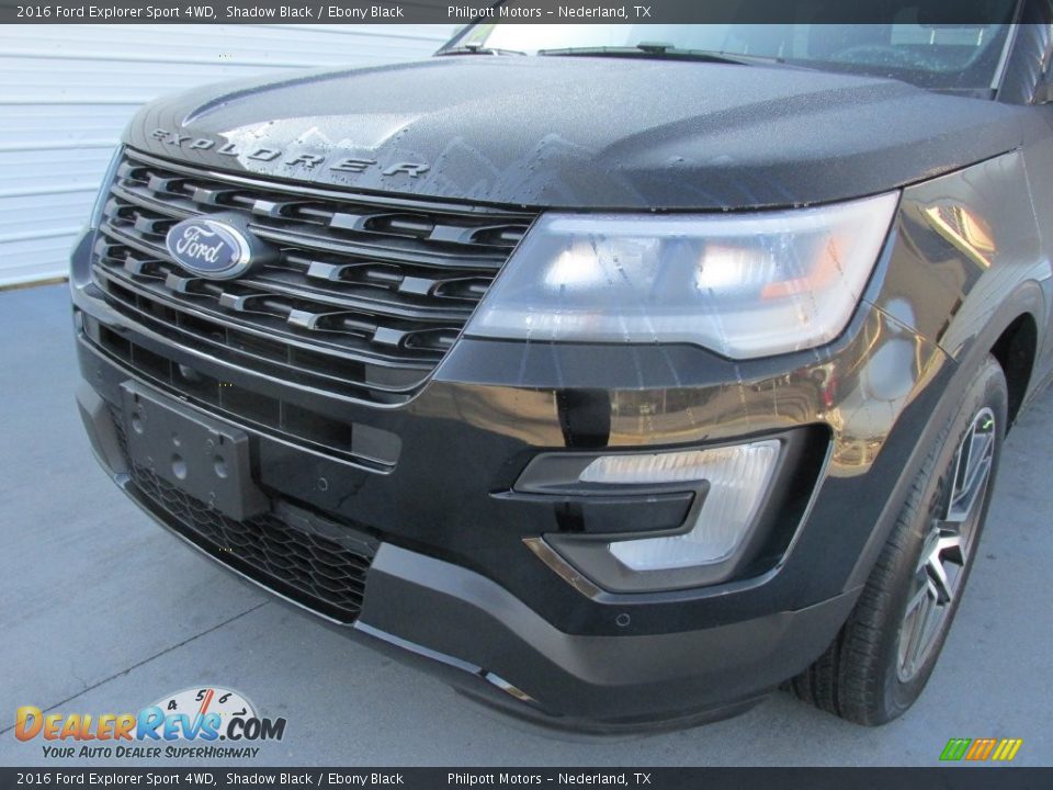 2016 Ford Explorer Sport 4WD Shadow Black / Ebony Black Photo #10