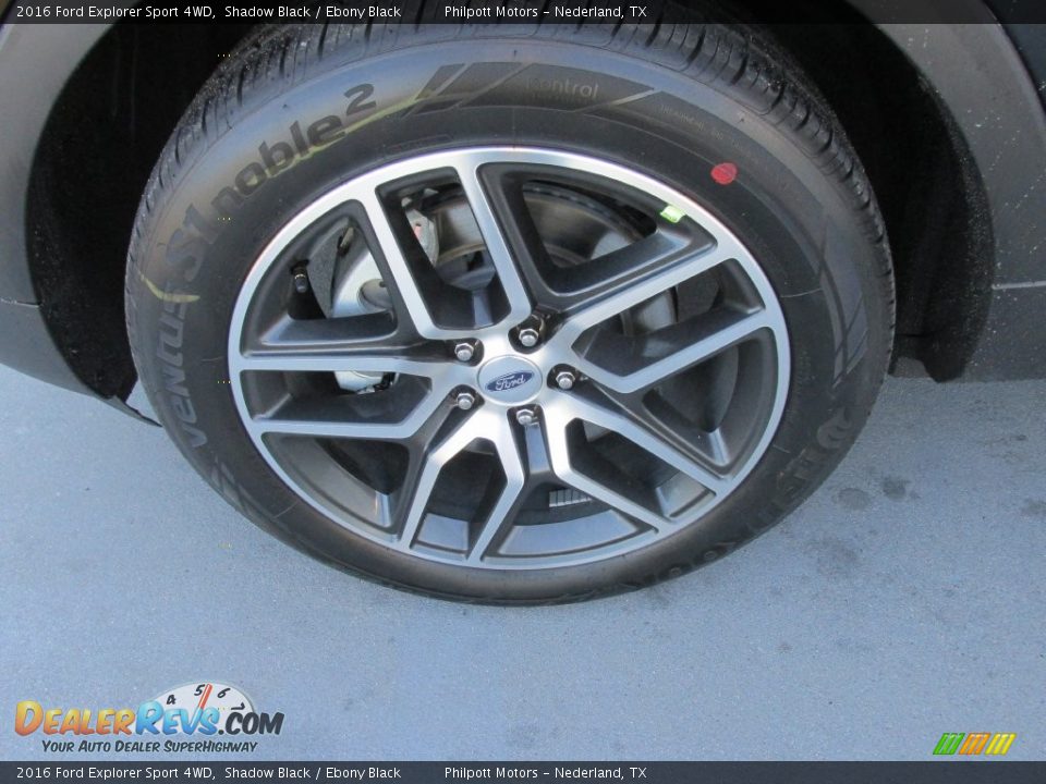2016 Ford Explorer Sport 4WD Shadow Black / Ebony Black Photo #11