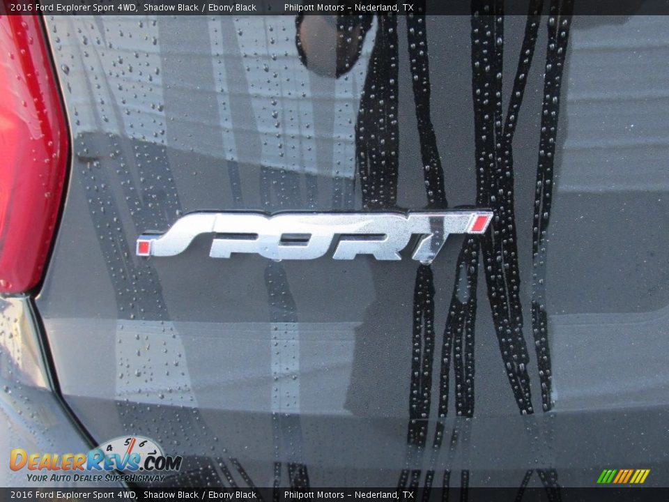 2016 Ford Explorer Sport 4WD Shadow Black / Ebony Black Photo #13
