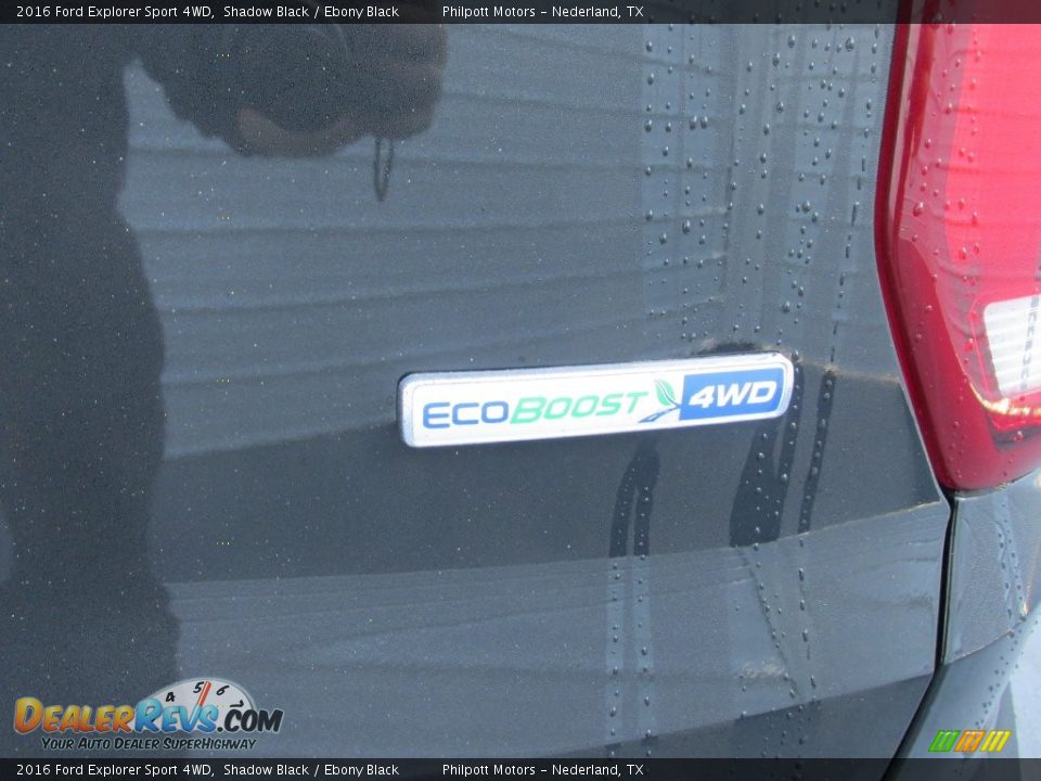 2016 Ford Explorer Sport 4WD Shadow Black / Ebony Black Photo #15